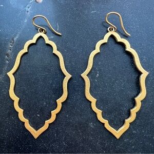 Dogeared Moroccan Elegant Gold Dangling Earrings